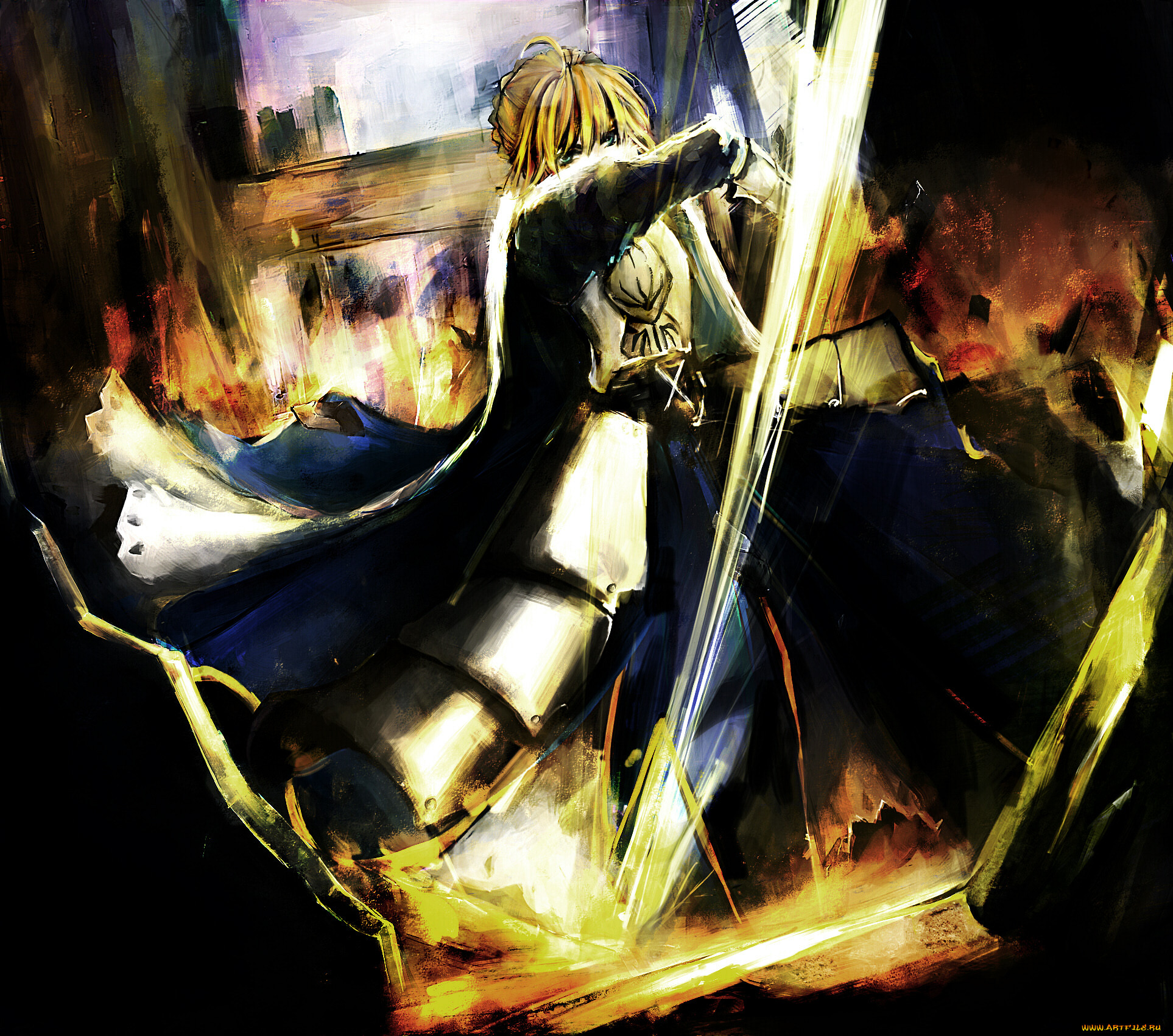 , fate, zero, saber, fatezero